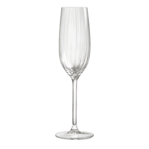 champagneglas plisse