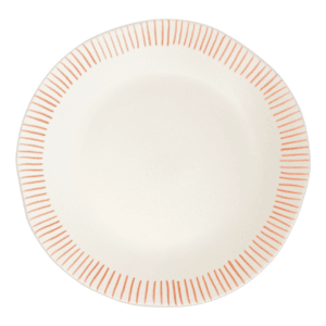 bord wit oranje dinerbord
