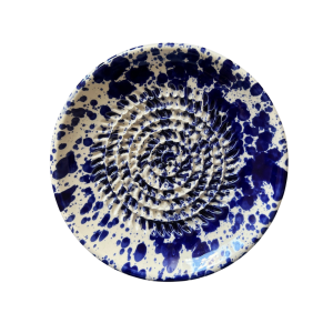 Raspbordje wit met blauwe spetters ø12,5