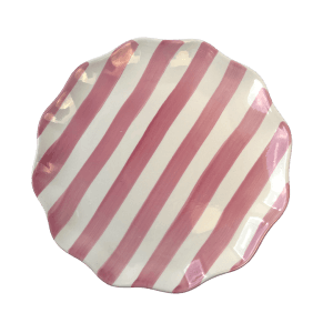 Streep dinerbord roze ø 26,5cm