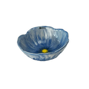 Blauw bloem schaaltje