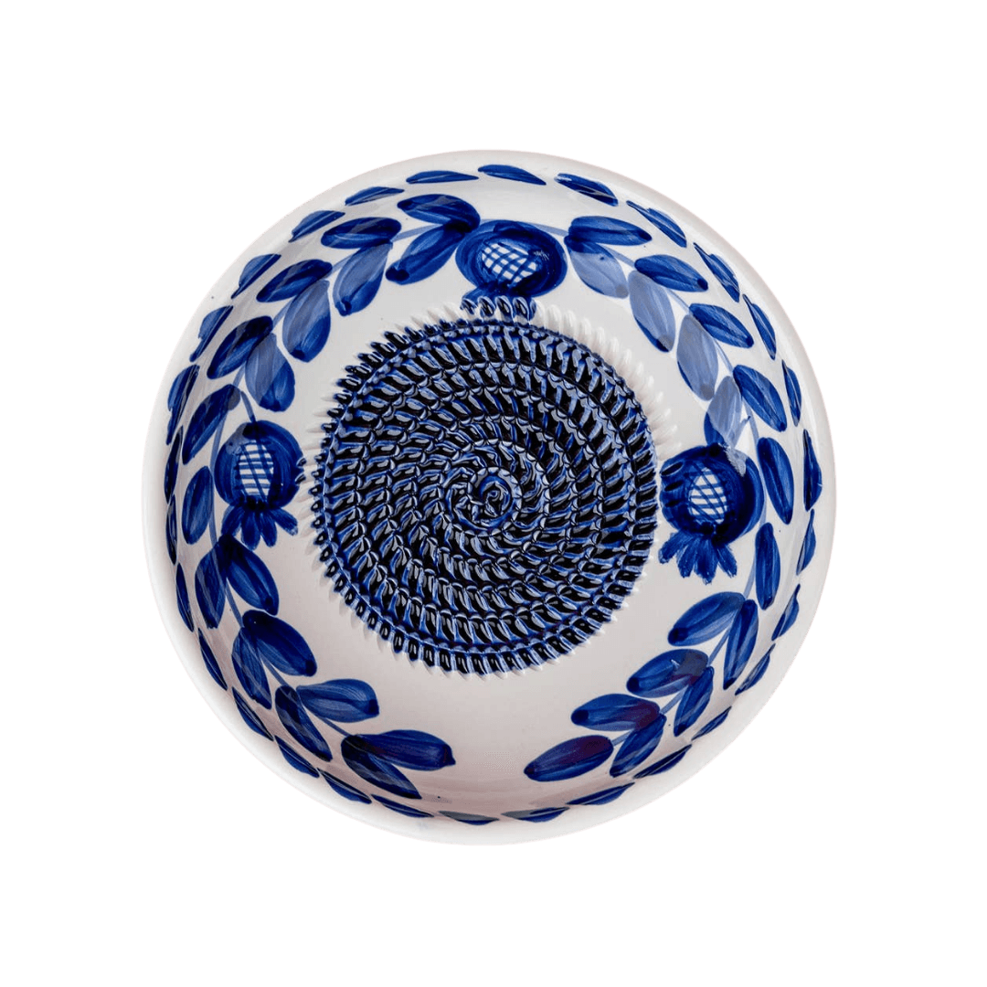 Grote Raspkom Blauw-Wit Ø19 cm - Afbeelding 2