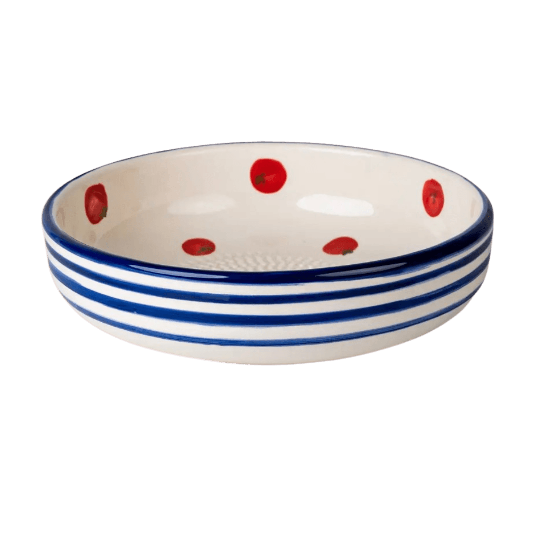 Raspkom groot wit blauw tomaatjes ø19