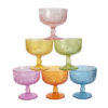 ijscoupes gekleurd, set van 6