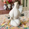 Knoflook vaasje wit