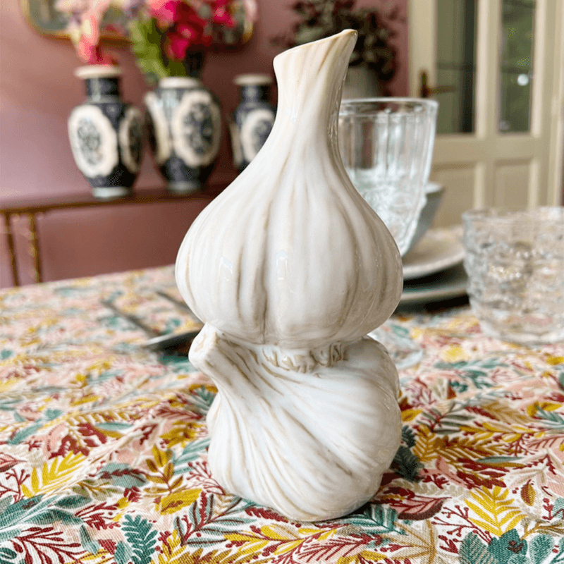 Knoflook vaasje wit