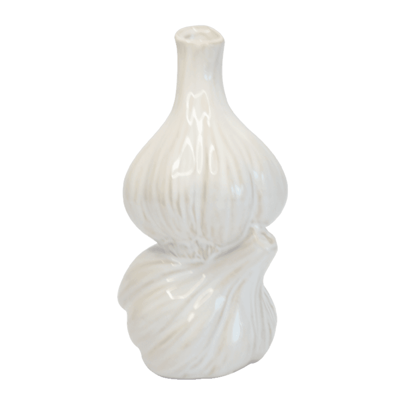 Knoflook vaasje wit