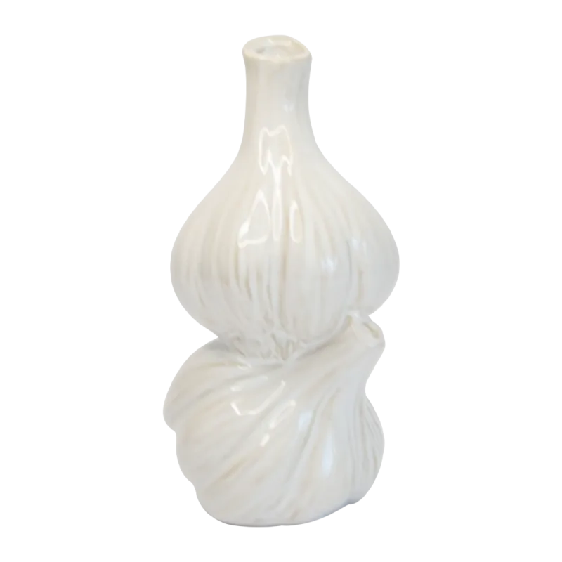Knoflook vaasje wit