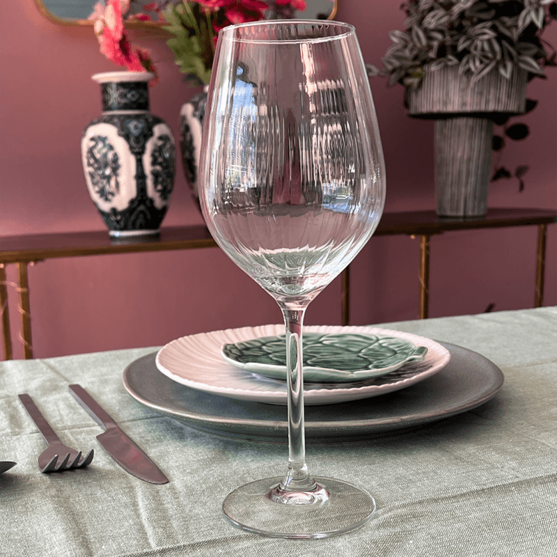 wijnglas plisse