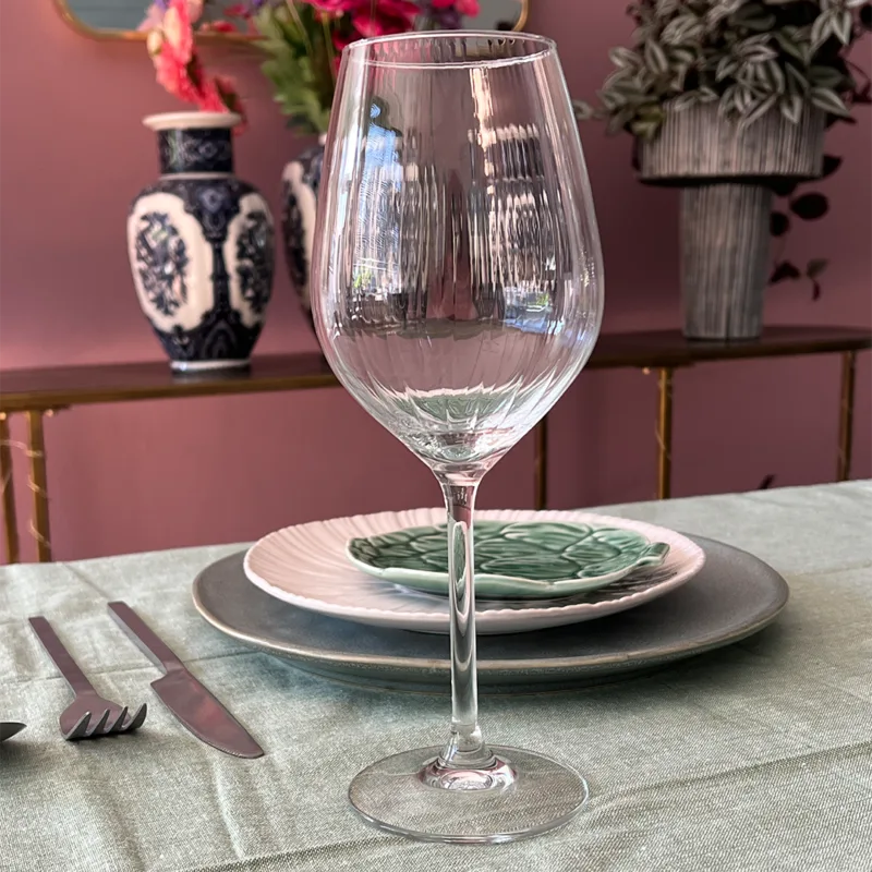 wijnglas plisse