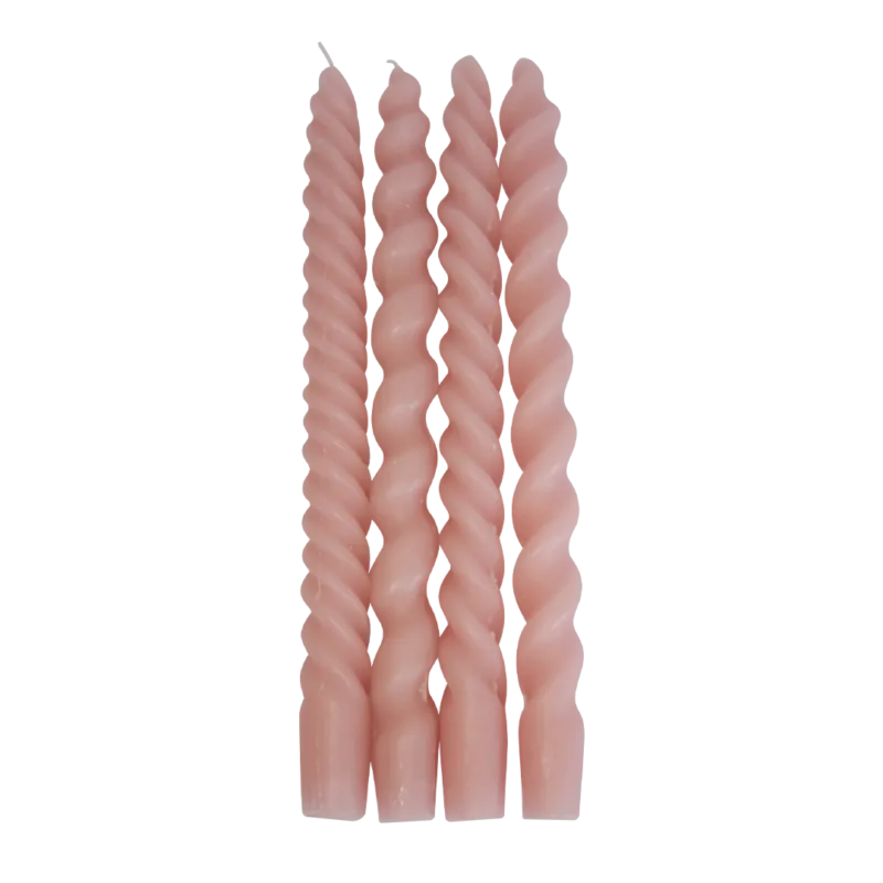 Kaarsen Swirl roze