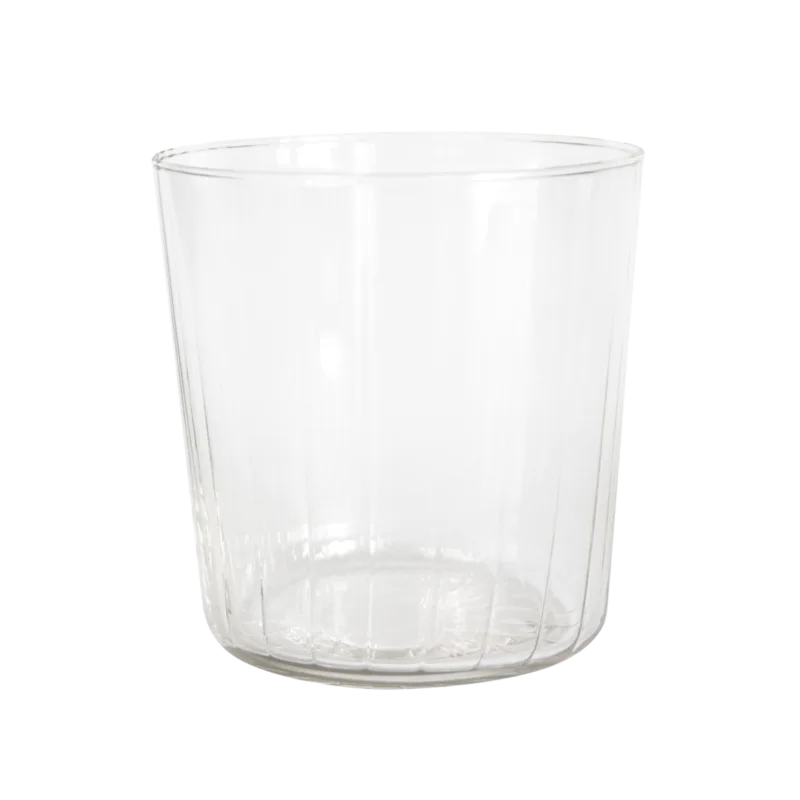 Waterglazen plissé set van 4