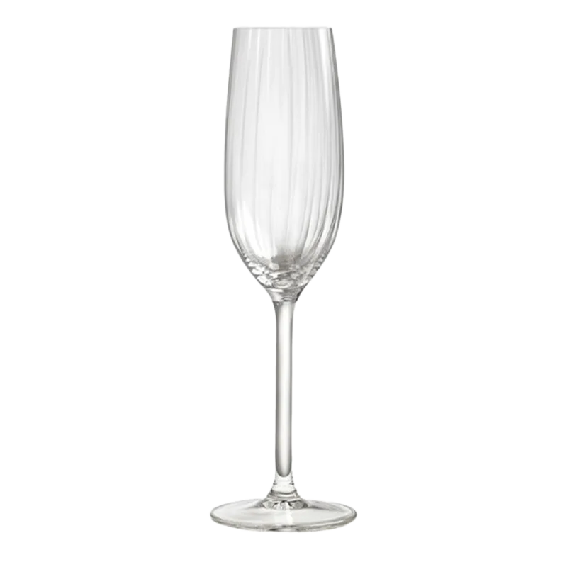 champagneglas plisse
