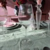 plisse glas wijn
