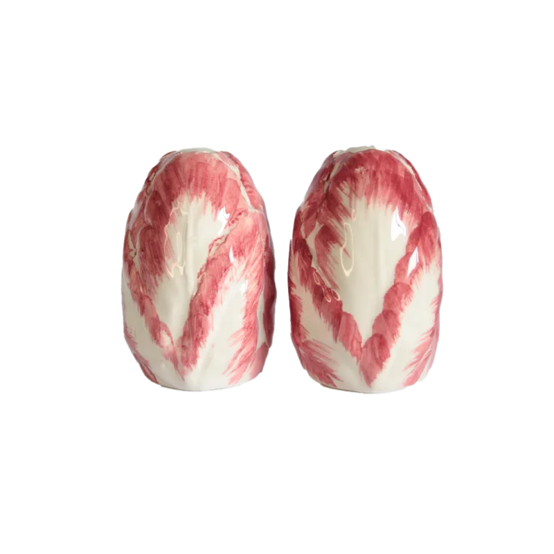 peper- en zoutstel vorm van andijvie
