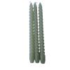 Groene swirl kaarsen set van 3