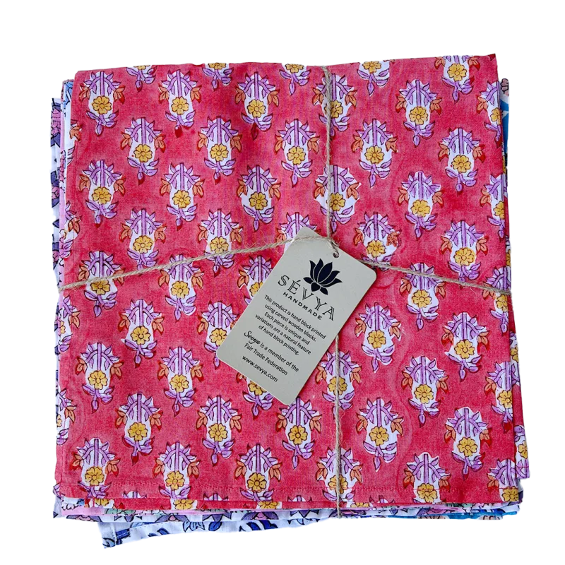 Kleurrijke servetten (set van 6)
