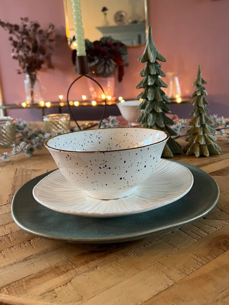 Kerst serviesset groen
