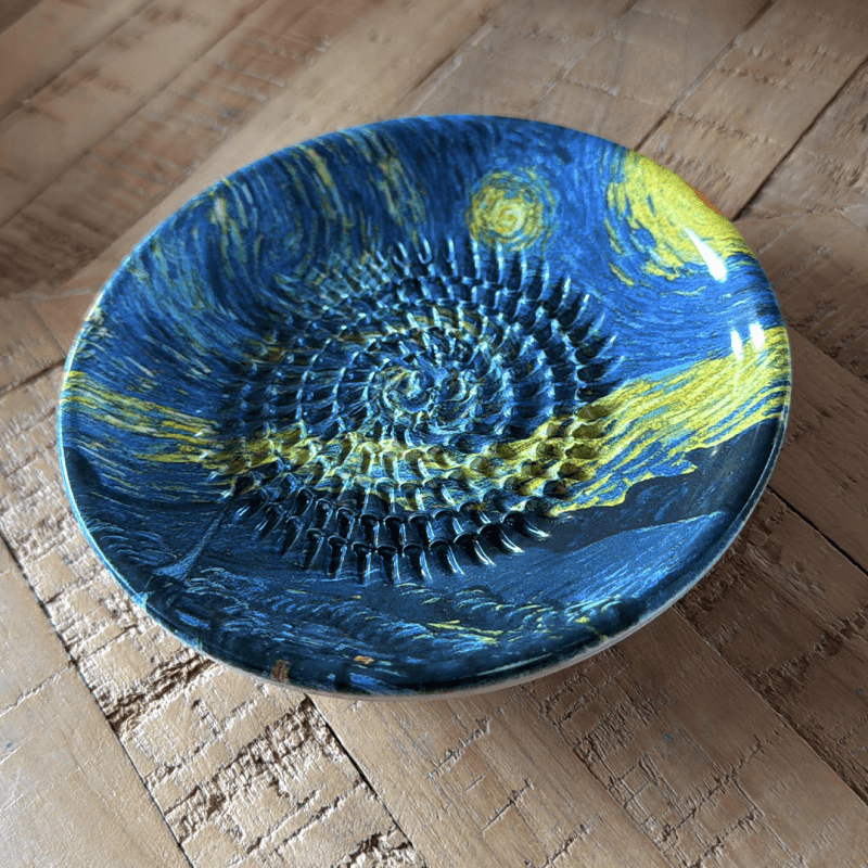 Raspbordje Sterrennacht Van Gogh ø12,5 - Afbeelding 3