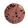 Raspbordje oranje/roze met zwarte spikkels ø12,5