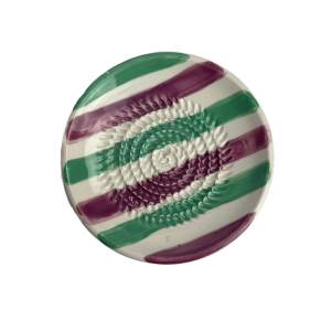 Raspbordje groene en paarse strepen ø12,5