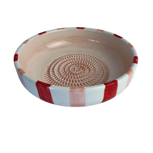 Raspkom Rode Strepen Ø22 - Pastel Tafelen