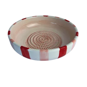 Raspkom Rode Strepen Ø22 - Pastel Tafelen