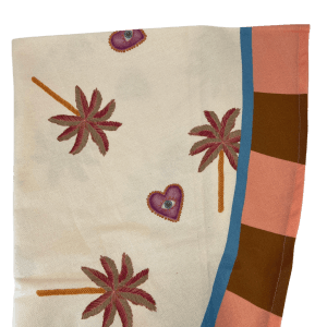 Tafelkleed Rond Palmbomen en hartjes Ø175 cm - Pastel Tafelen