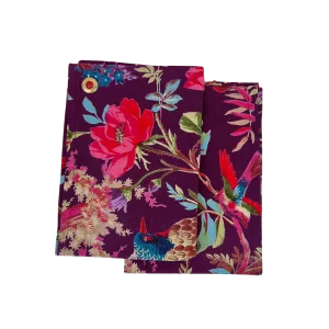 Theedoeken Paradise Aubergine set van 2 - Pastel Tafelen