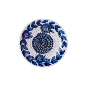 Raspbordje Blauw-Wit Ø12,5 cm
