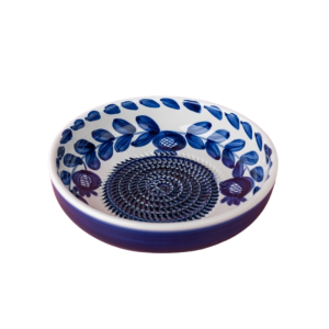 Grote Raspkom Blauw-Wit Ø19 cm